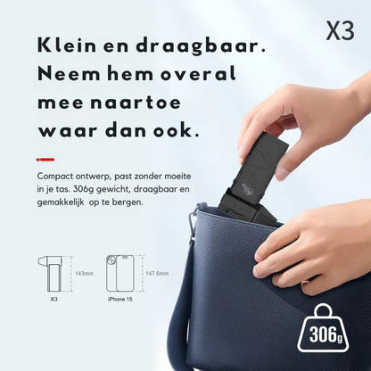 X3 Mini Turbo Jet Fan™ | De kracht van de lucht, versneld in stijl